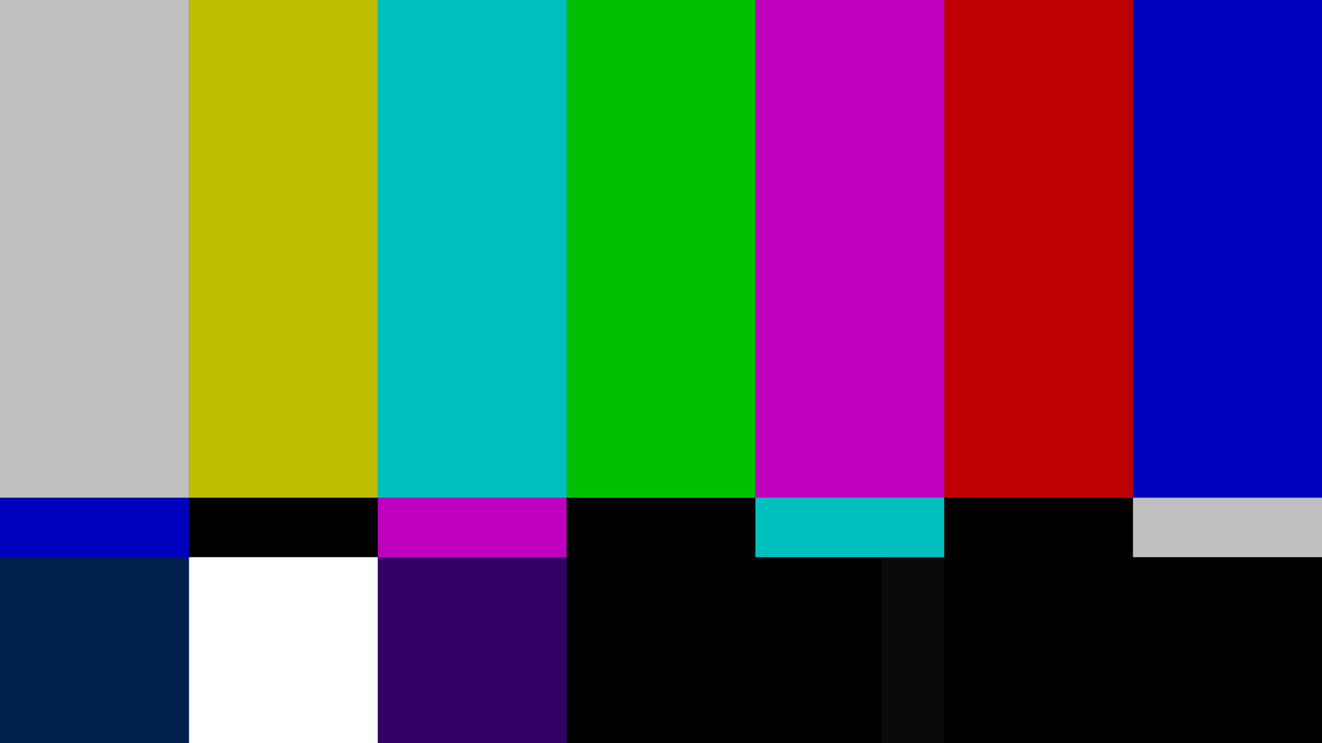PatternScope TV showing a calibration test pattern on an Apple TV